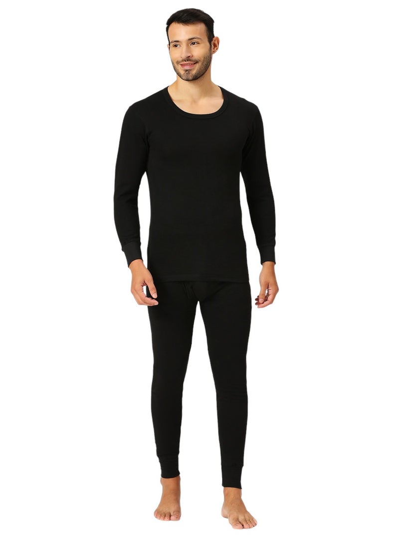 MEN'S INNER FULL BODY THERMAL SET - BLACK image 1