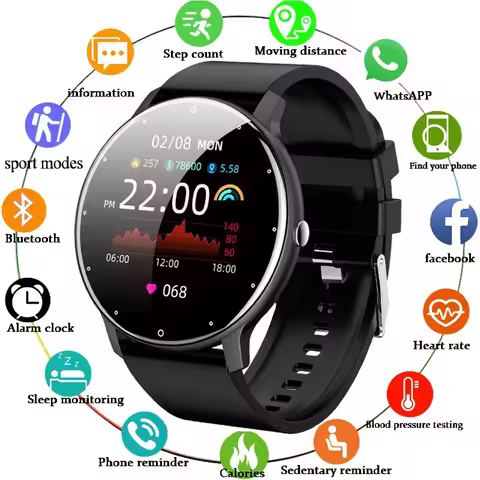 LIGE 2026 Smart Watch Women Men Ladies Gift Sport Fitness Men Watches Heart Rate Monitor Waterproof Smartwatch For Android IOS image 1
