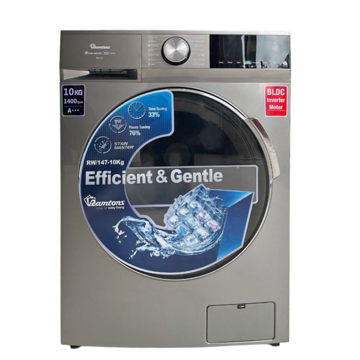 FRONT LOAD FULLY AUTOMATIC 10KG WASHER 1400RPM - RW/147 image 1