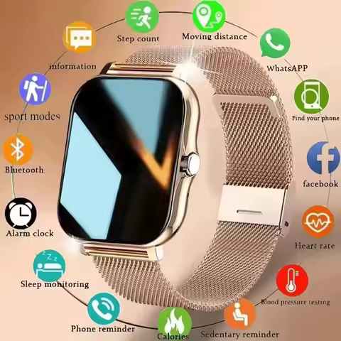Smart Watch 1.83" Hd Screen Bluetooth Call Heart Rate Blood Oxygen Health Monitor Sports Smartwatch Women Men Holiday Gifts New image 1