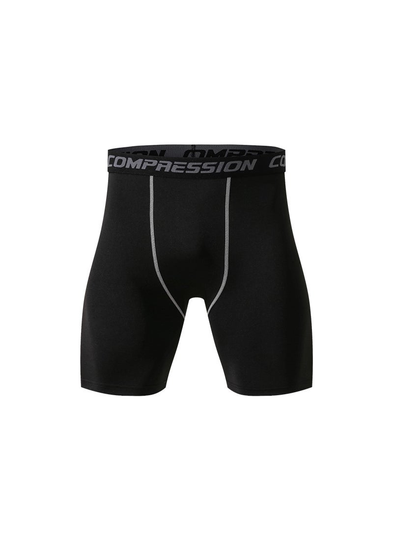 Quick Dry Compression Shorts Black image 2