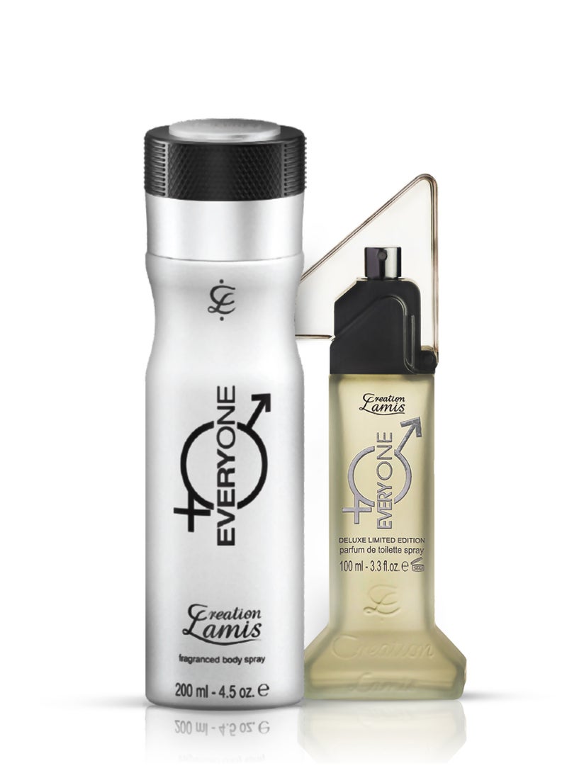 Creation Lamis Everyone 2Pcs Promo Pack Perfume de Toilette 100ml + Body Spray 200ml Unisex image 1