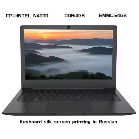 Laptop Computer 11.6inch Ddr4G+Emmc64Gb Supports Wifi, Bluetooth, Hdmi, Headphone Jack, Tf Memory Card image 1
