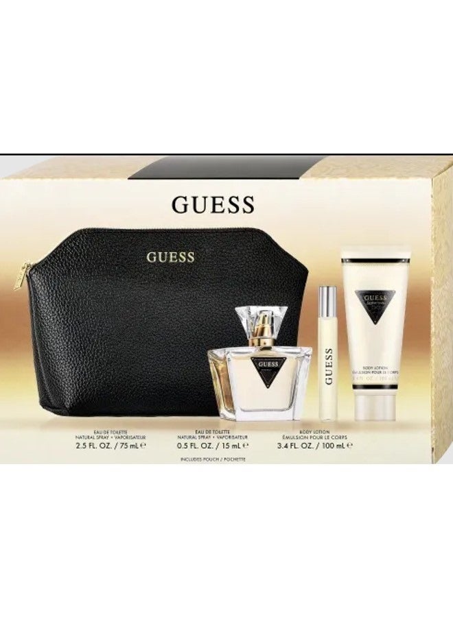 GUESS Women Set (EDT 75ml + Body Lotion 100ml + Mini 15ml +Pouch) image 3