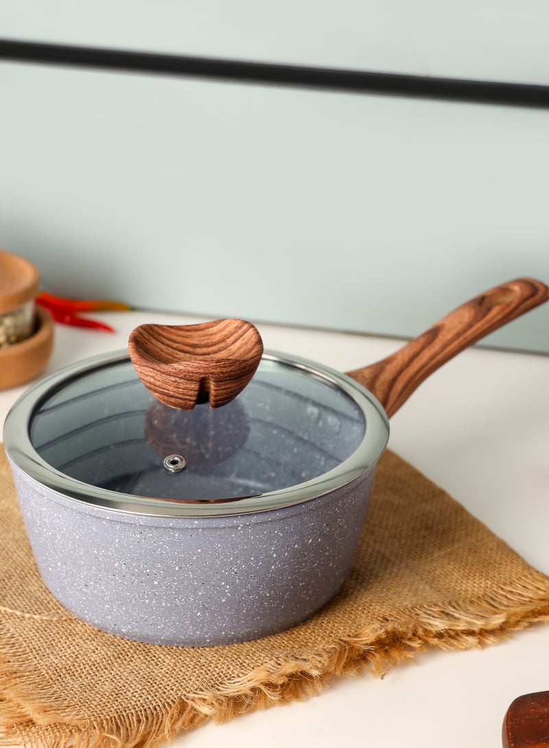 Delcasa 16cm Essential Saucepan with Glass Lid DC3331