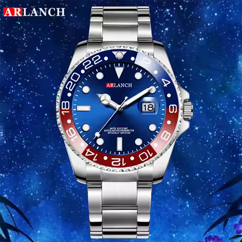 ARLANCH Hot Sell Men Quartz Steel Watch Luminous Date Analog Casual Sport Watch Business Waterproof Watch Male Relogio Masculino image 1