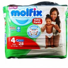 Molfix Pant Maxi Size 4 9-15Kg 28 Pieces image 1