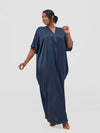 Vivo Sarabi Panelled V-Neck Kaftan - Teal