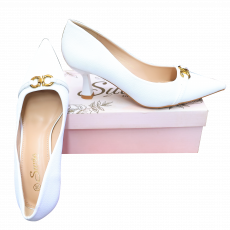 W1200-W Flat Ladies Heel Shoes image 1