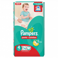 Pampers Pants Unisex Size 4 9-14Kg 50S image 1