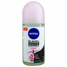 Nivea Roll On Invisible Black&White Women Clear 50Ml image 1