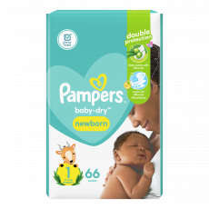 Pampers Jumbo Unisex Size 1 2-5Kg 66 S