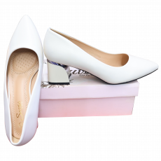 W1202-B Flat Ladies Heel Shoes image 1