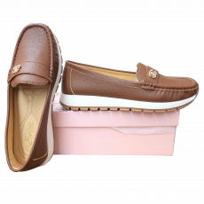 Dd017-Black Loafer Ladies Shoes (37-42) image 1